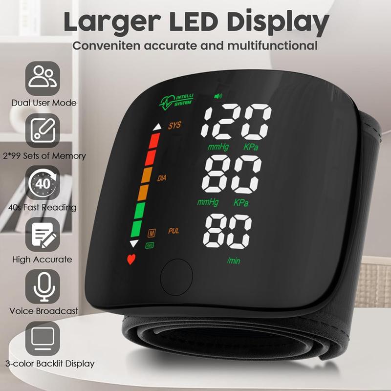 Wrist blood pressure monitor